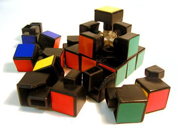 Disassembled rubix 1